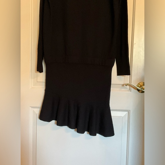 Allsaints Black Turtle neck Knot Sweater Dress Large - Picture 10 of 14